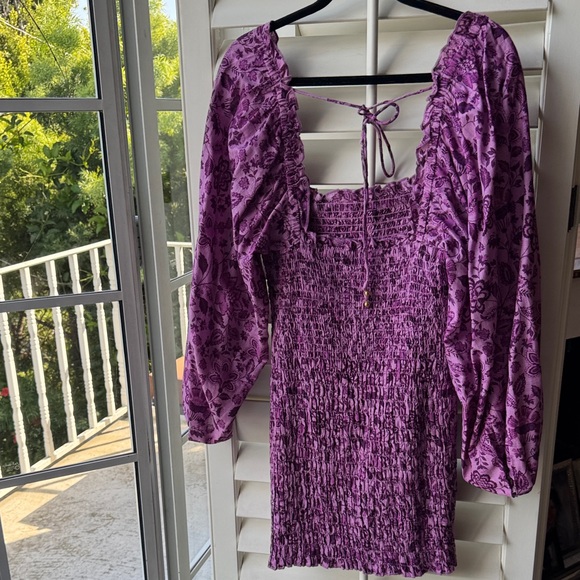 Free People Purple Long Sleeve Dress - Picture 2 of 2